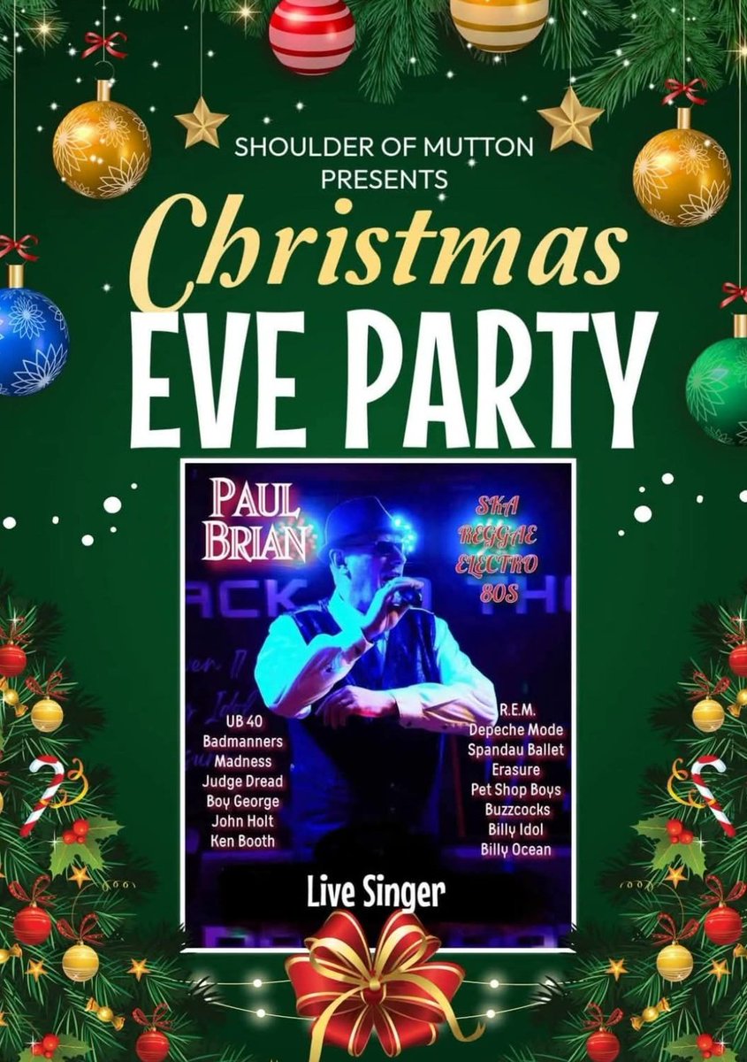 What's happening this evening ...
come along and have a sing song and a boogie 🍻🎄🎶🥂