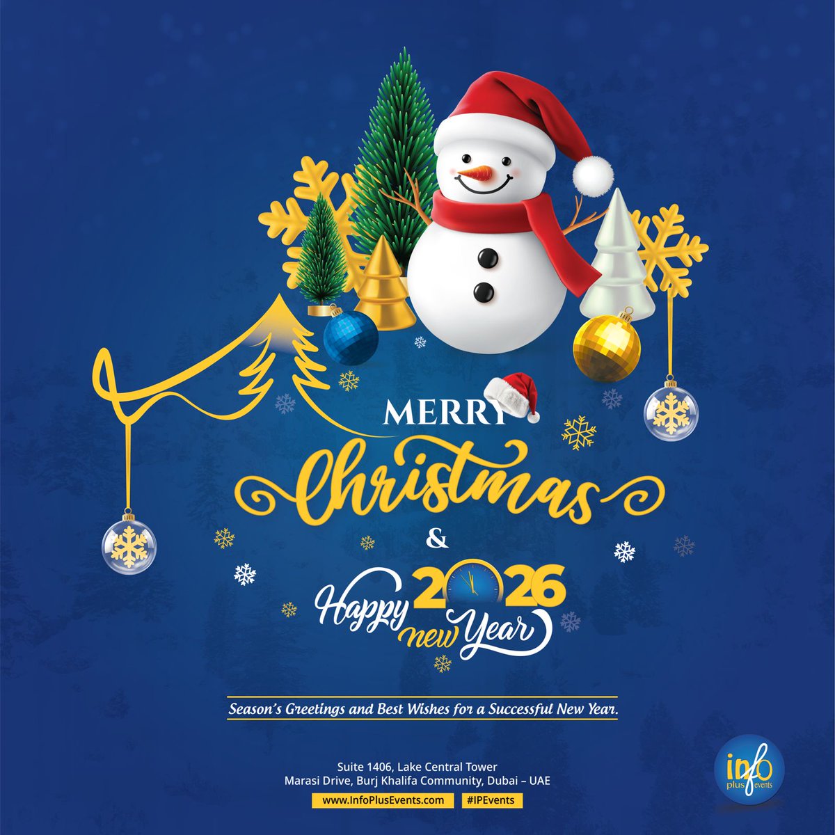 Wishing you a joyful Christmas and a New Year filled with success, collaboration and new opportunities.

✨ See you in 2026!
#IPEvents #HappyNewYear2026 #EventExcellence
