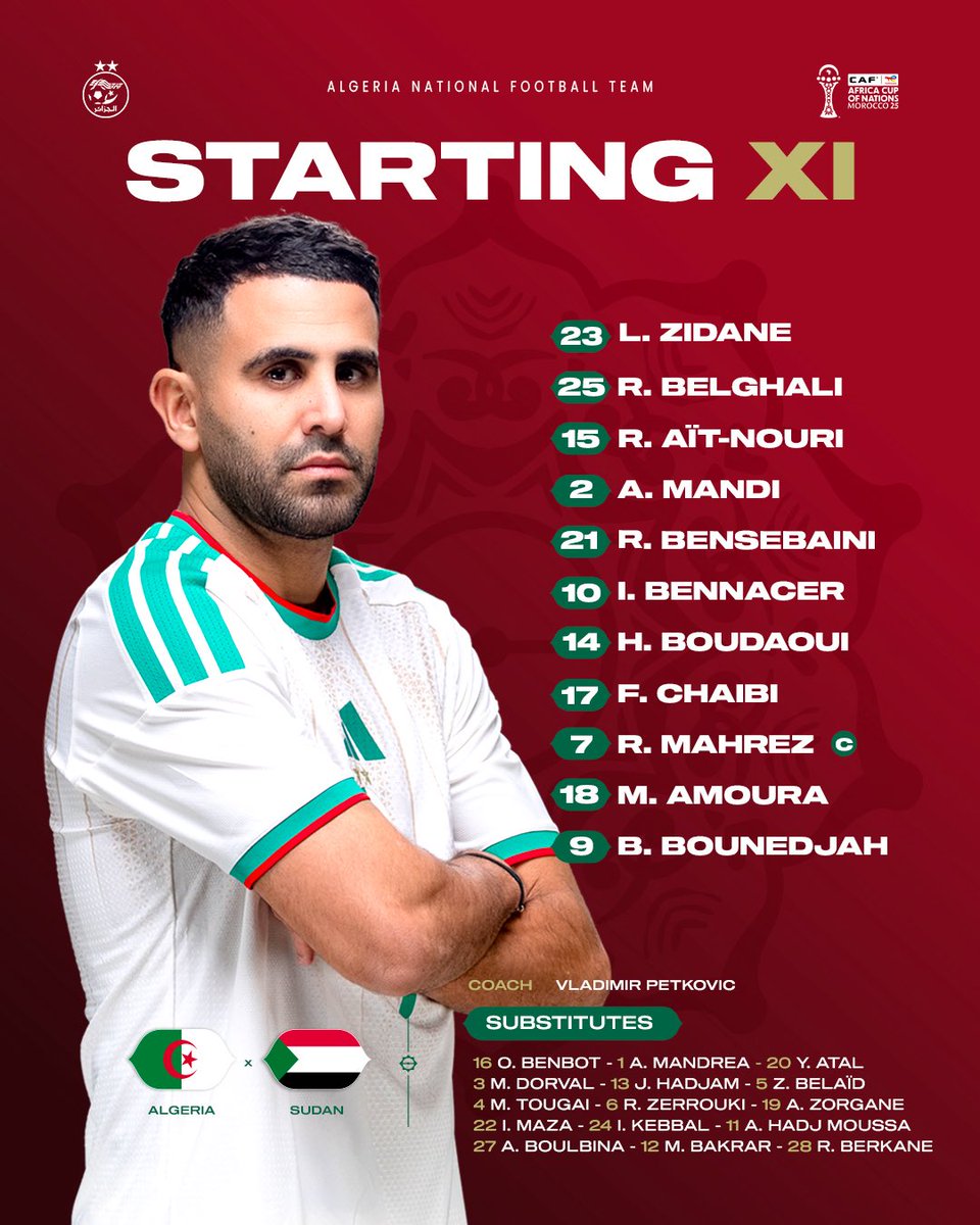 Équipe d'Algérie de football tweet media