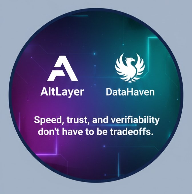 With AltLayer + DataHaven, developers no longer have to choose between speed and trust. Fast finality paired with verifiable storage proves that speed, trust, and verifiability don’t have to be tradeoffs when building serious decentralized applications

<a href="/DataHaven_xyz/">DataHaven 🫎</a> <a href="/alt_layer/">AltLayer</a>