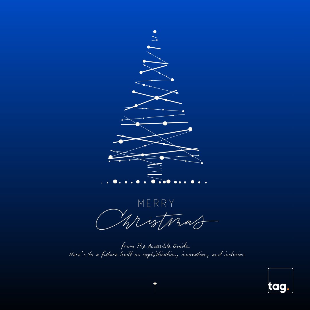 TheAccessGuide's tweet image. Merry Christmas from The Accessible Guide. 
Wishing you all a warm, inclusive, and meaningful festive season.