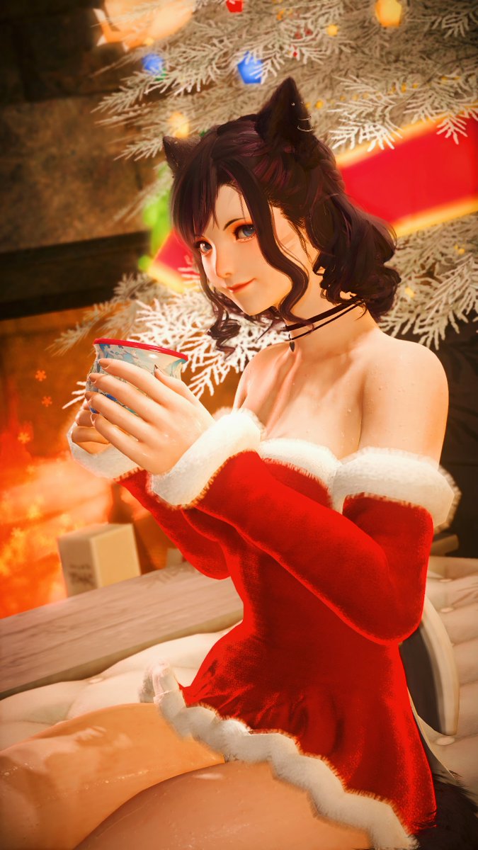 Merry Christmas! Come enjoy a cup of tea with me :3