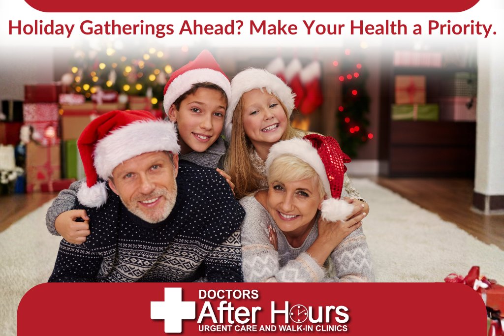DoctorAfterHour's tweet image. Holiday parties, family dinners, and social events are everywhere this season 🎄✨ doctorsafterhrs.com 
 If you’re feeling under the weather, come see us before the celebrations begin—fast care helps you enjoy every moment!
...
#walkinclinic #urgentcare #urgentcarenearme