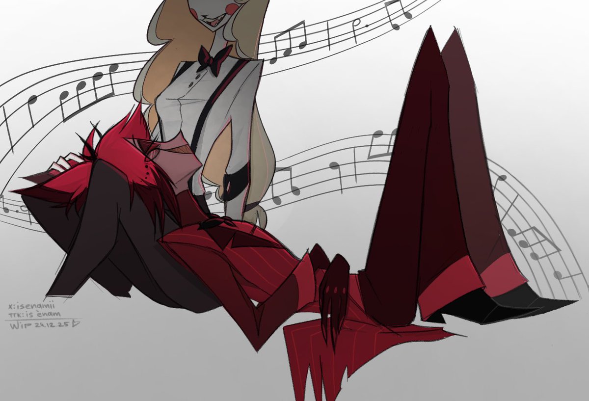isenamii's tweet image. Wip🎶
In the future, this should be a comic, but I'm not sure I'll finish it
#charlastor #HazbinHotel #hazbinhotelpilot