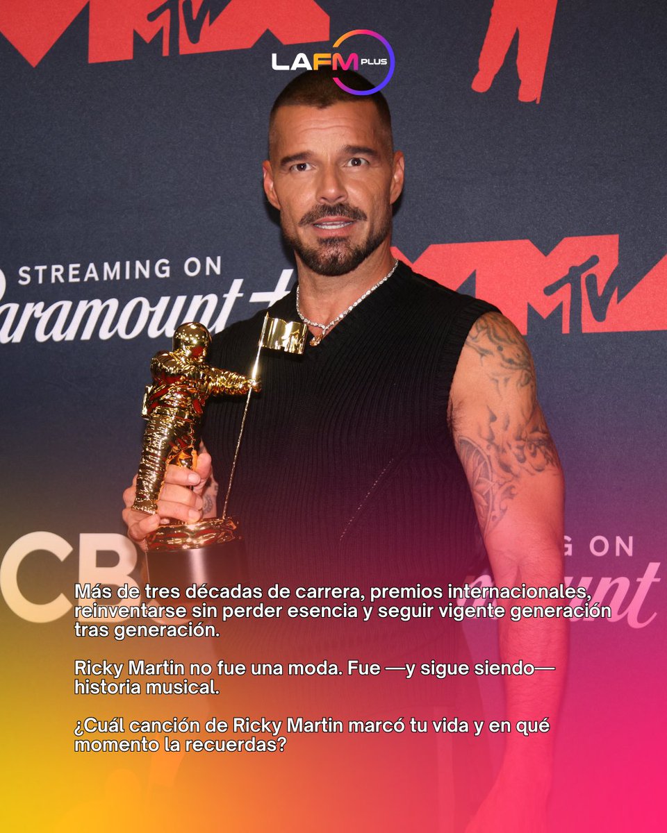 lafmplus's tweet image. 🎉 Hoy celebramos a un ícono del escenario y la música.

🎤 Ricky Martin cumple 54 años

Voz, energía y canciones que siguen acompañando nuestras historias.

💬 ¿Cuál es esa canción suya que nunca sacas de tu playlist? 🎶👇

#RickyMartin #LaFMPlus