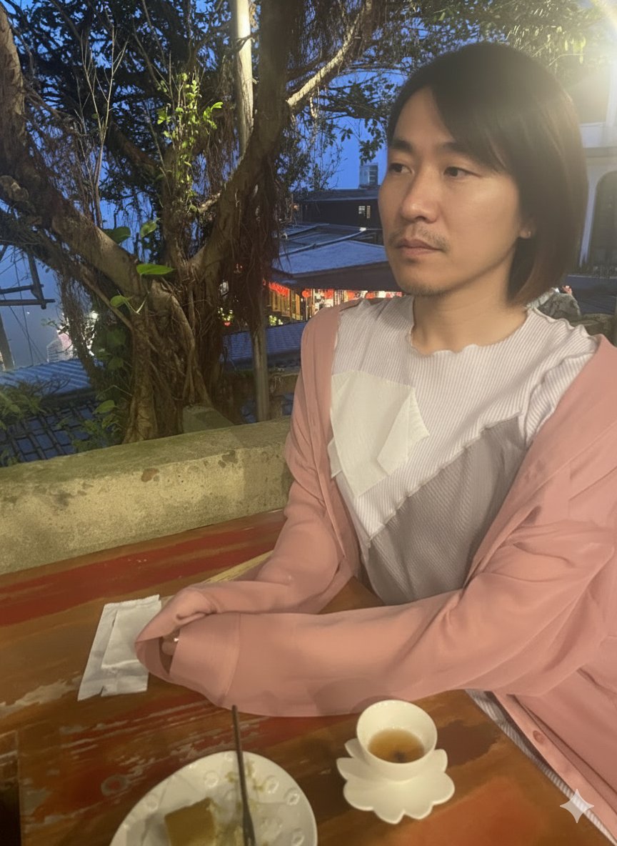 ___meikosan's tweet image. これ気になって適当な写真取り込んだら小汚い女装家ができあがった