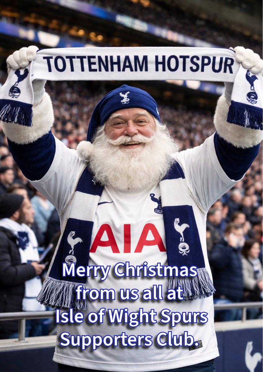 IOWSpursOSC's tweet image. Always knew the big man was a spurs fan…. 

Merry Christmas from all of us over here on the Isle of Wight. 🤍

COYS