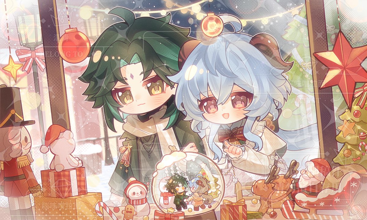 #魈甘 #xiaoyu #xiaogan
是约稿
平安夜快樂！