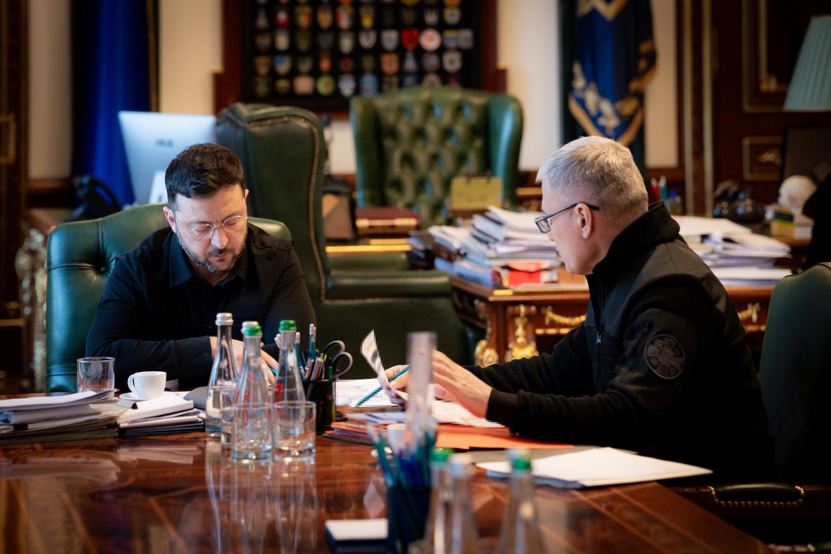 ZelenskyyUa's tweet photo. A report by the Head of the Foreign Intelligence Service of Ukraine, Oleh Ivashchenko. Several key areas.

First – Russia’s attempts to move its energy companies out from under global sanctions. They are using other temporary owners and numerous fictitious legal schemes. We are tracking all of this and will communicate with our partners to ensure that pressure continues to work and that Russia is prevented from making money for its war through such manipulations.

Second – the deployment of Oreshnik systems on the territory of Belarus. Intelligence has obtained additional details on this, and it is important that our partners are also aware of them and take them into account in their defensive measures. We believe that the aggressive proliferation of such weapons poses a global threat and creates a dangerous precedent. I have instructed that response options be prepared jointly with our partners.

Third – the state of Russia’s military production and its cooperation with companies and entities from other countries. In particular, we are recording increased ties between Russia and entities in China that may be providing space-based intelligence data. Unfortunately, there have been correlations between Chinese satellite imaging of Ukrainian territory and Russian strikes on the corresponding energy infrastructure facilities. We view such cases as activities that enable Russia to prolong the war and make diplomatic efforts less serious. We will also raise this issue with our partners. Thank you to everyone who is helping Ukraine!