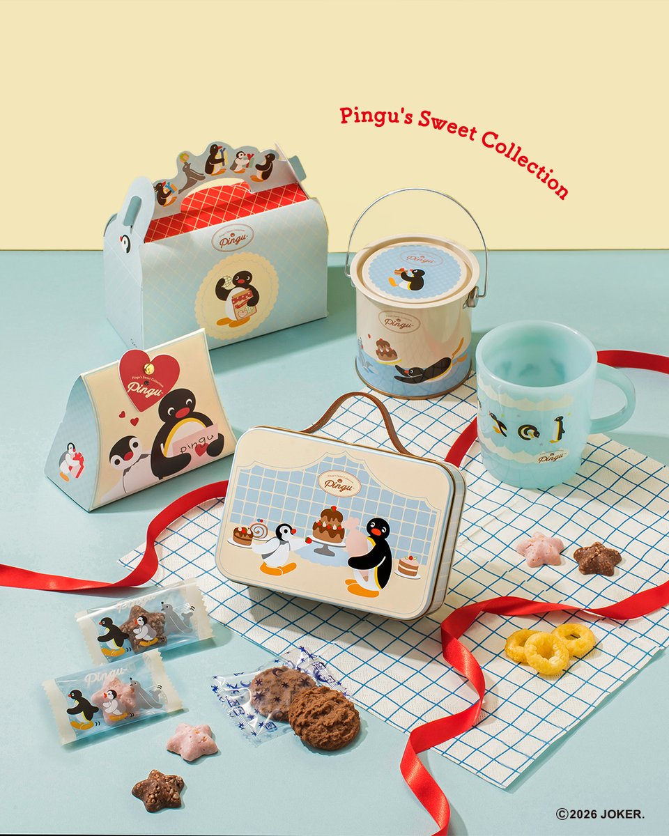 2026年のバレンタイン商品にピングーデザインが登場🐧🍫

ピングーと一緒に、ちょっと特別なバレンタインを❤
大切な人にも、自分へのごほうびにも💝
今年だけの限定デザインをチェックしてね🔍

■商品詳細
プチギフト(ピングー)：税込432円
アソートギフト(ピングー)：税込648円