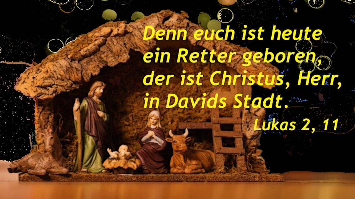Und der Engel sprach zu ihnen: Fürchtet euch nicht! Denn siehe, ich verkündige euch große Freude, die für das ganze Volk sein wird.
Lukas 2, 10
#Weihnachtsbotschaft #Weihnachten