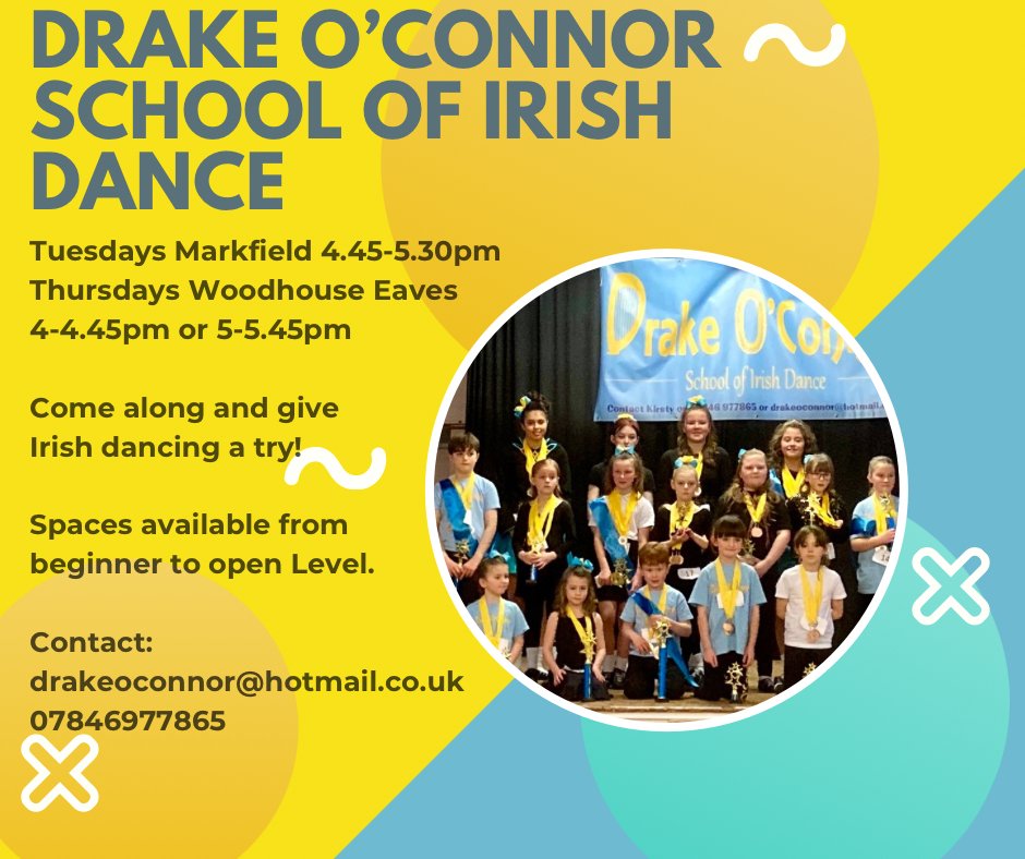 ☘️Irish Dancing at Markfield!!☘️

Come along and give Irish dancing a try with Drake O’Connor!✨

#dance #fun #training #learn #IrishDance #MESportsCIC