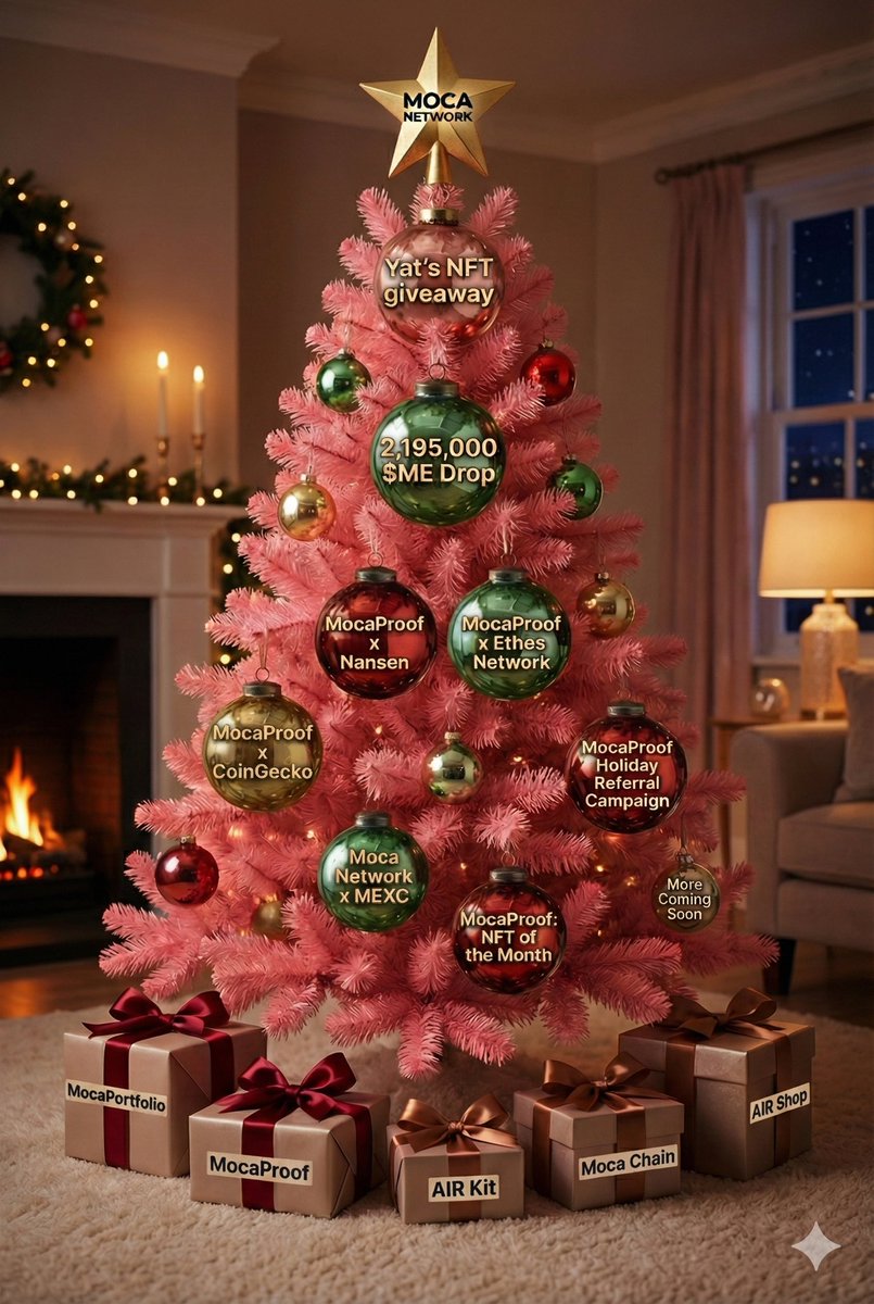 🪄🎄 Moca Network wishes everyone a powerful holiday!

✅ Our "Nice Lists" are not one-off! They're ongoing—better secure your on-chain identity just in case. 

Be the alpha by finishing this Christmas + New Year checklist!