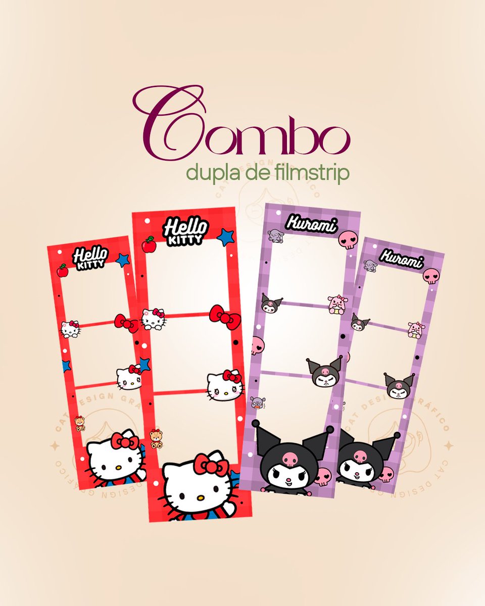 catdsgn_'s tweet image. Arte para filmstrip personalizado, feito com muito carinho para @AnEncore_Store 🥰💜