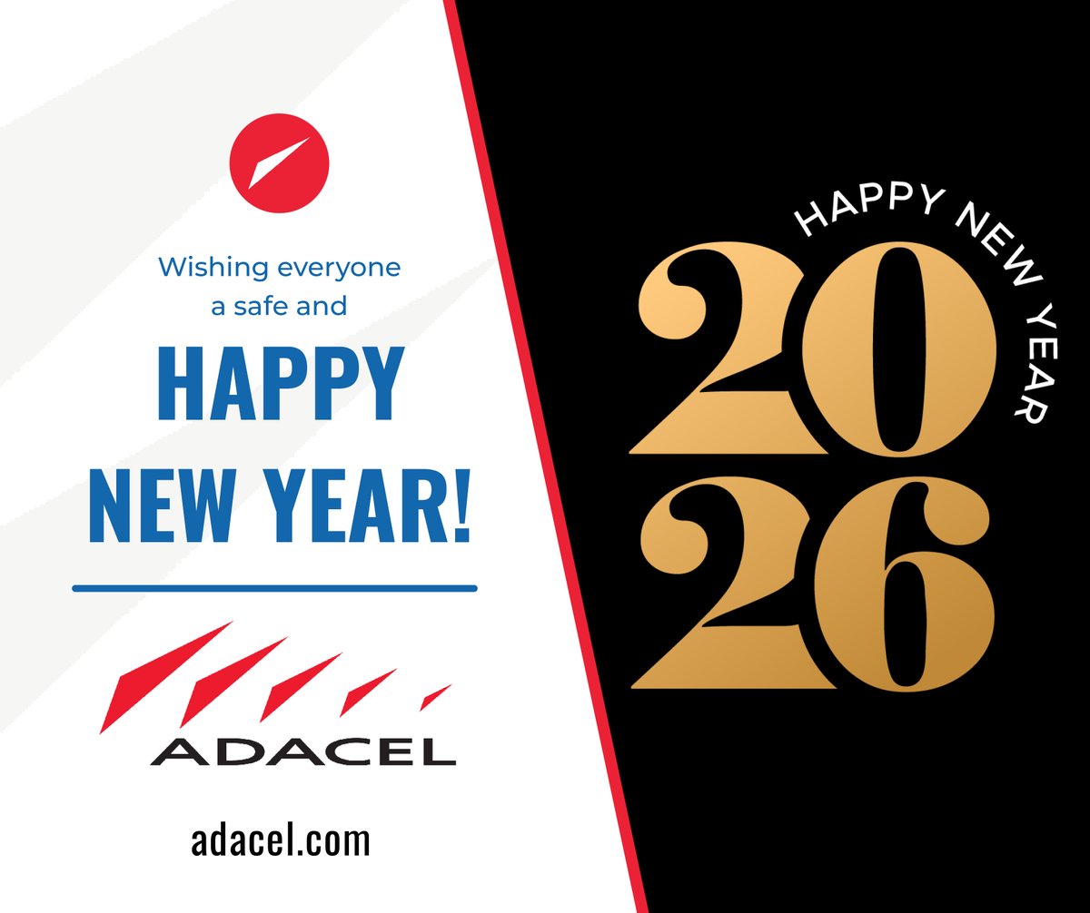From all of us at Adacel, Happy New Year! Wishing everyone a year filled with opportunity, growth, and success! #HappyNewYear