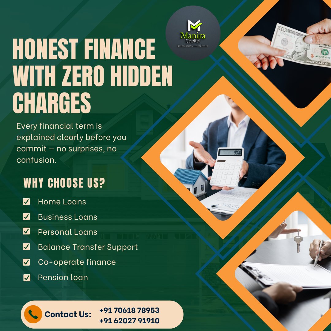 CapitalsMa34124's tweet image. No hidden charges, only clear terms. Transparent finance that helps you borrow with confidence.

#HonestFinance #TransparentLoans #ManiraCapital #TrustedFinance