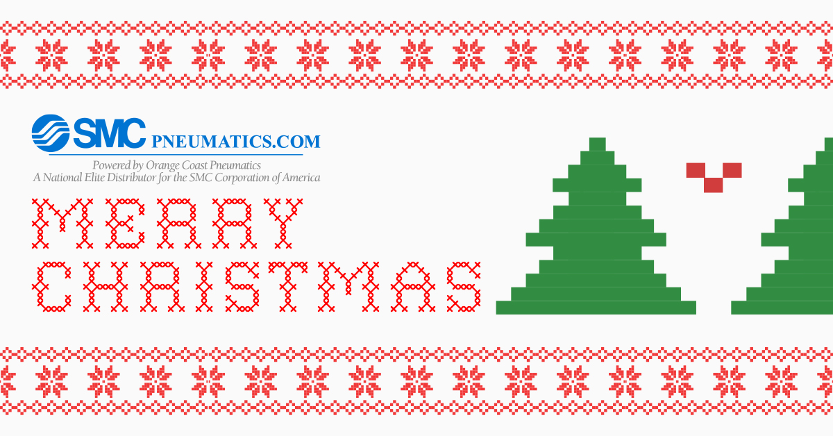 We wish you all a very Merry Christmas! We will be closed December 25 &amp; 26. We will be back in the office to assist you Monday, December 29th. 

smcpneumatics.com 800.660.0733 #pneumatic #Christmas2025