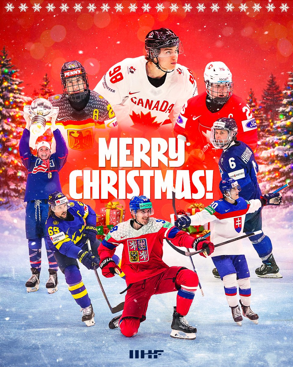 IIHFHockey's tweet image. MERRY CHRISTMAS, Hockey Fans! 🎄🎁🏒
#IIHF