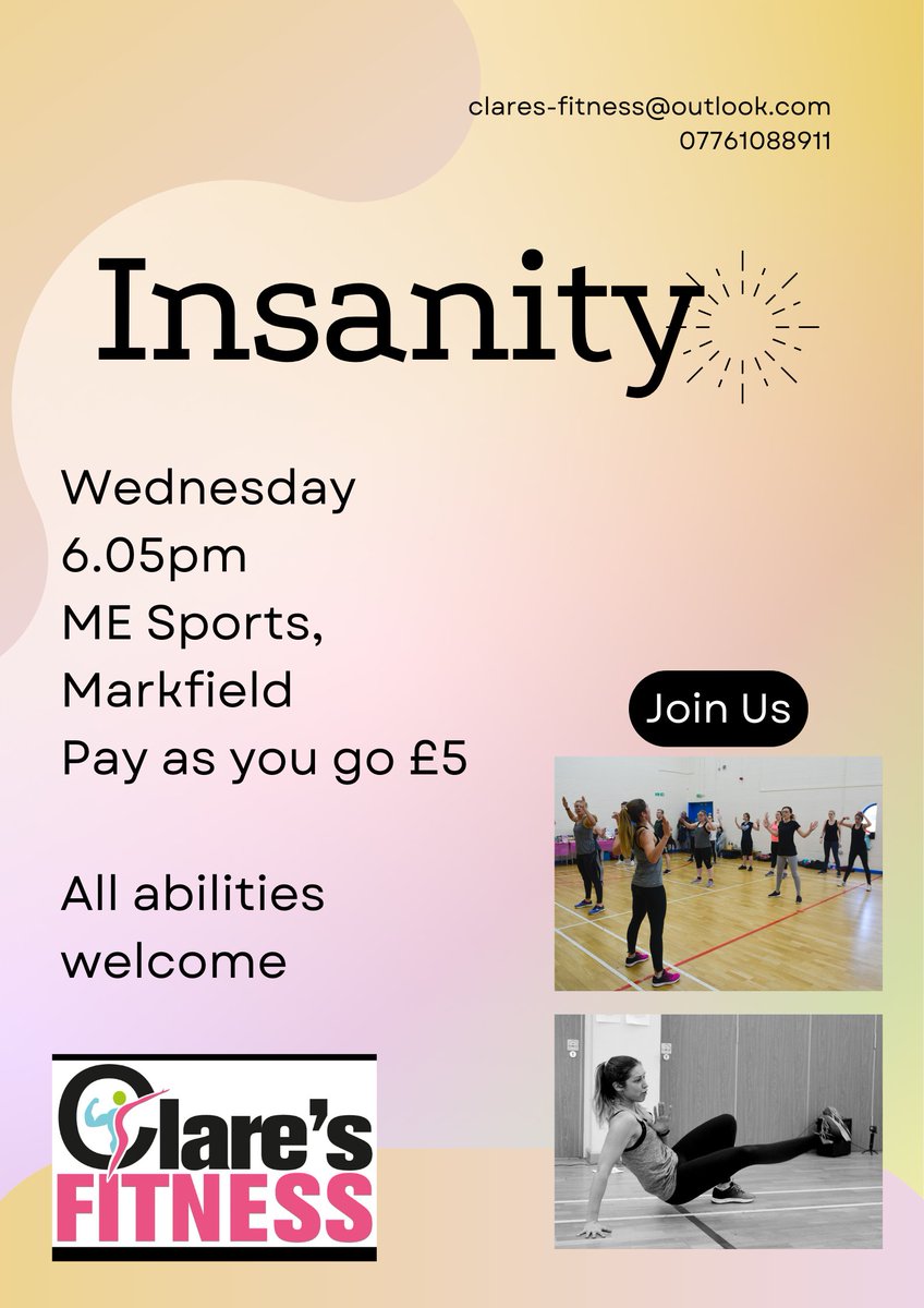 🥊Boxercise &amp; Instanity at Markfield!!🏋️‍♀️

Join Clare's Fitness every Wednesday evening at our Leicestershire Satellite Centre!😅

#Boxercise #Insanity #fitness #workout #fun #exercise #MESportsCIC