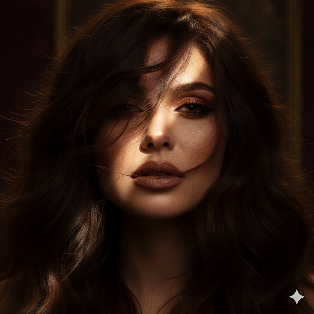 Cinematic Elegance: The Enigmatic Gaze