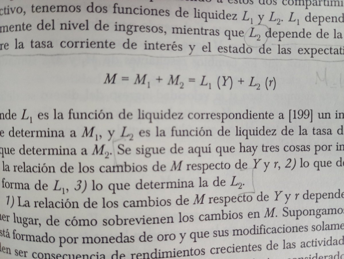 Si no me ponés LA DEMANDA EFECTIVA (Y) dentro de la demanda de dinero (Md), te bocho. 📝
Md = L(Y, r - re), (Keynes, 1936/2012, p.201)
Abrazo. 🫡