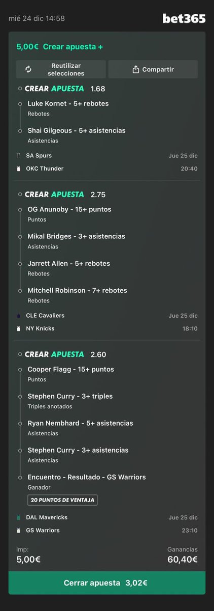 Nada más que decir, cuota 12 fácil.