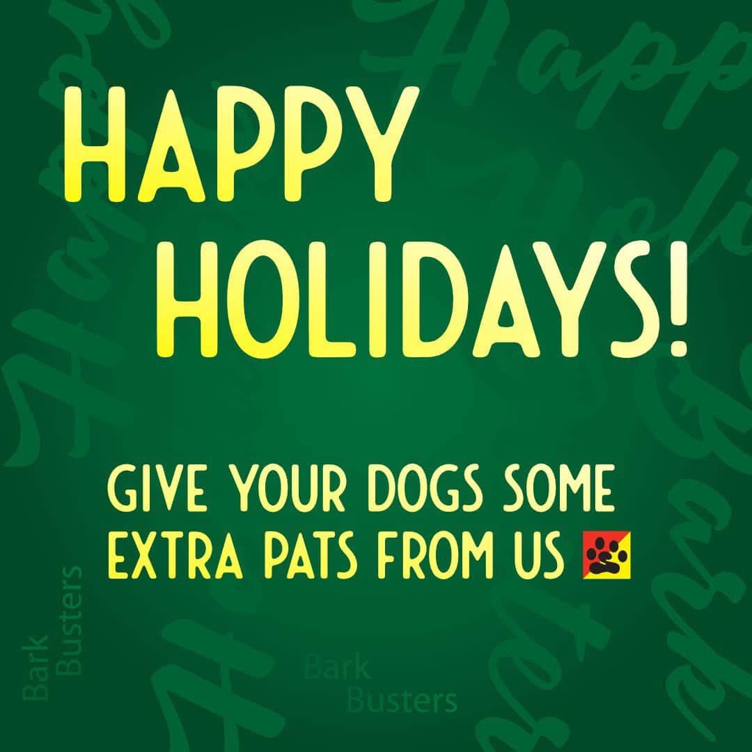 No matter what you might be celebrating in the coming weeks, we wish you a warm and wonderful holiday from all of us at Bark Busters Edmonton ! ✨🐾🎄🎅🏼🥰