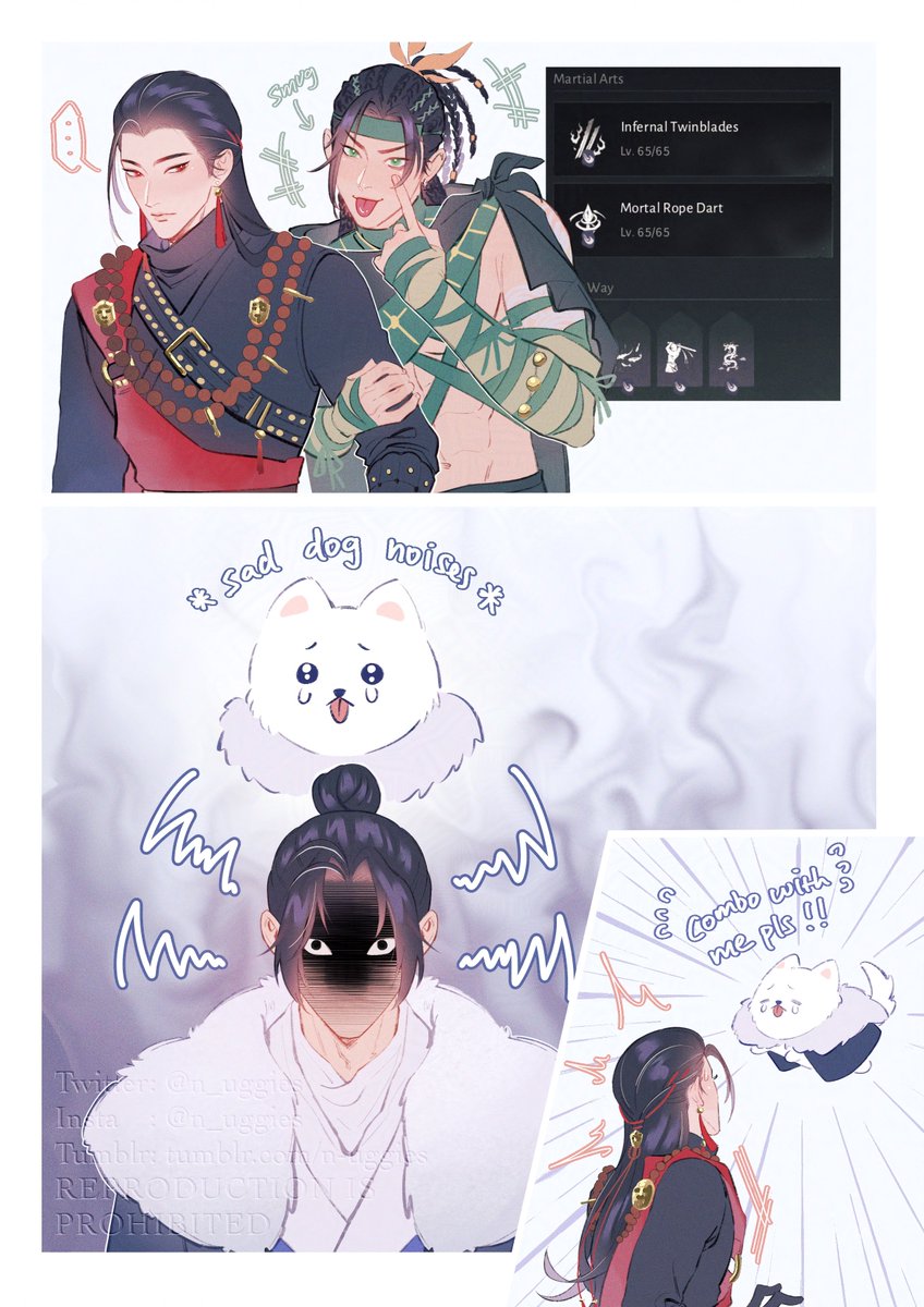 n_uggies's tweet image. #WhereWindsMeet #燕云十六声 
I love this trio so much bro let him in the combo build...