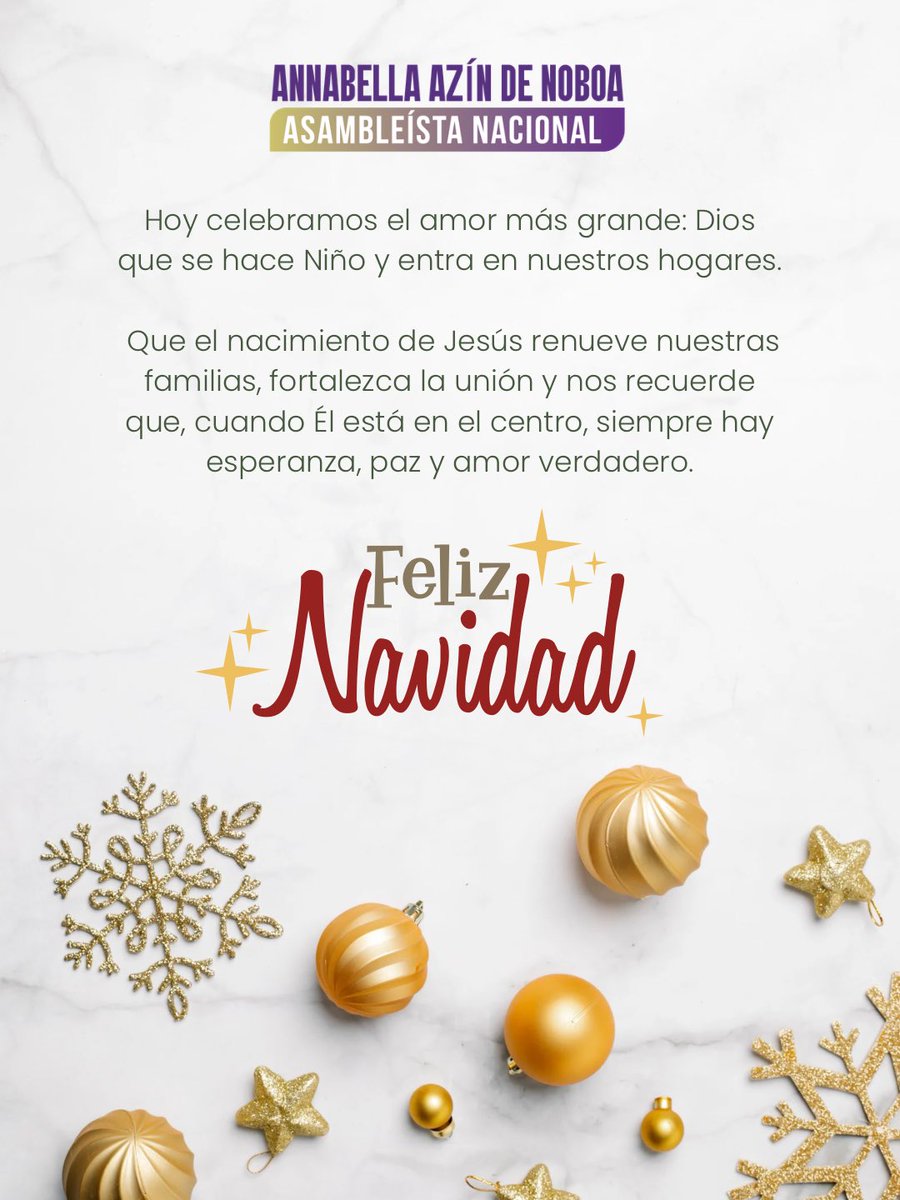 annabellazinok's tweet photo. Que el nacimiento de Jesús renueve nuestra fuerza y llene sus hogares de paz, esperanza y bendiciones.
¡Feliz Navidad!🎄❤️ https://t.co/WqWo2P4ySd