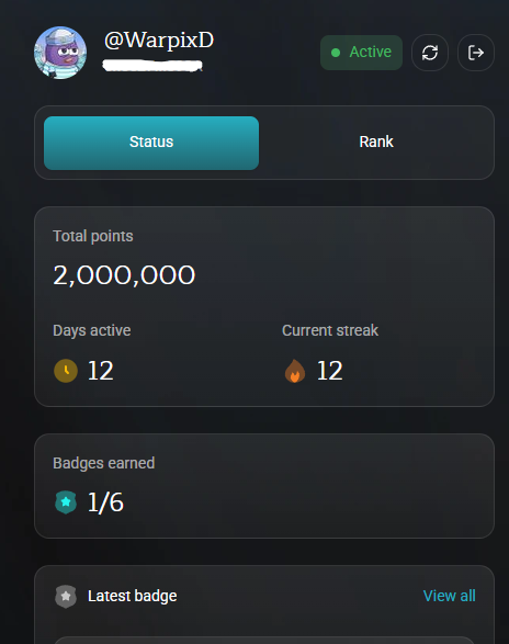 2million points on <a href="/KINETK_AI/">KINETK</a> 🎉🎉Going Crazy