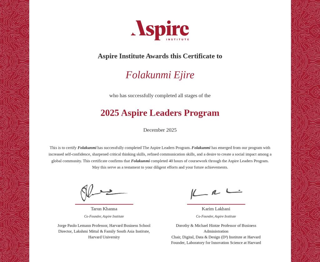 ej_oluwaseun's tweet image. Clock it! 🎉

#AspireInspiresFirstGen