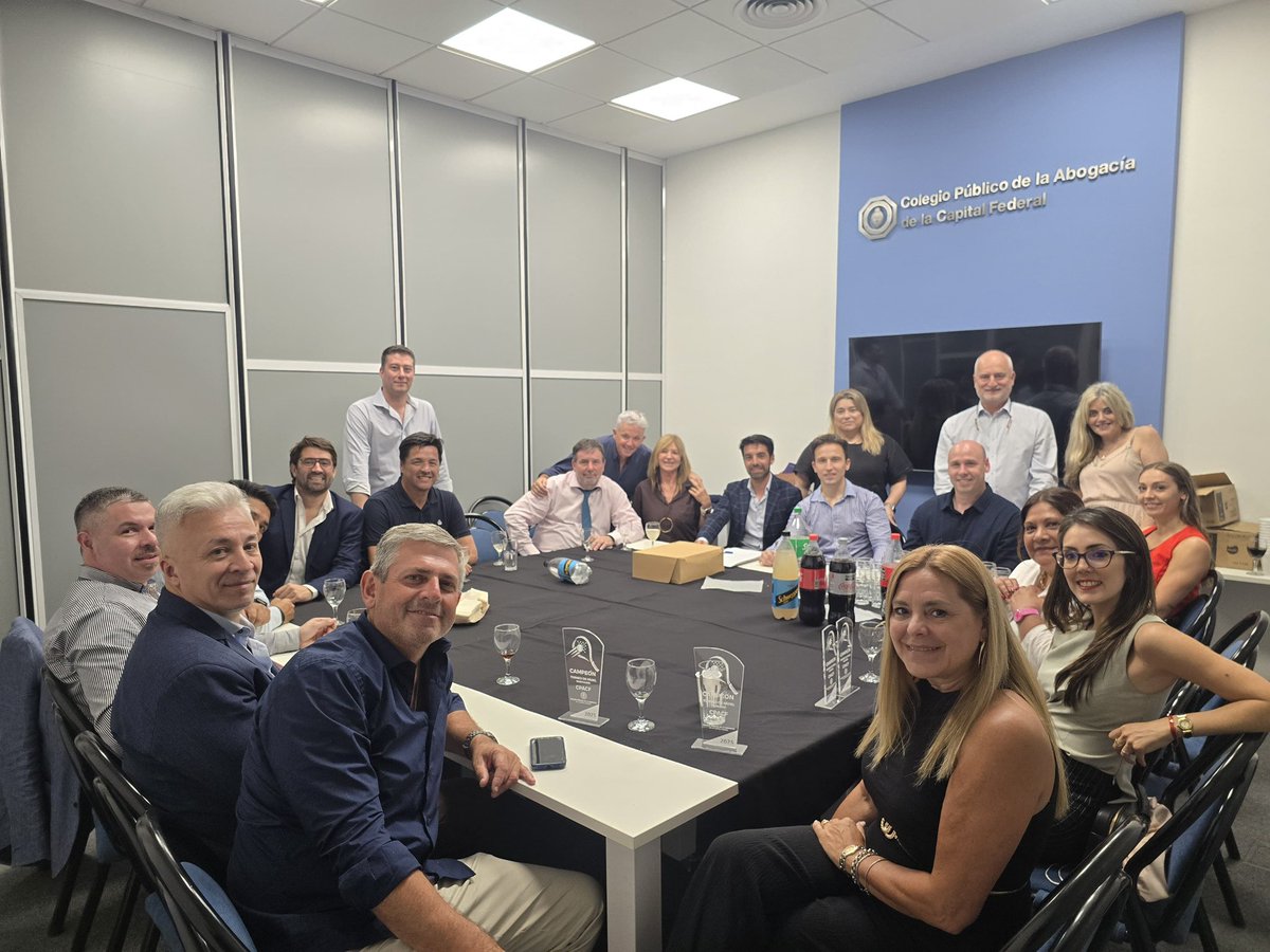 JuampiZanetta's tweet image. Brindis y cierre del año de la Comisión de Deportes del CPACF.