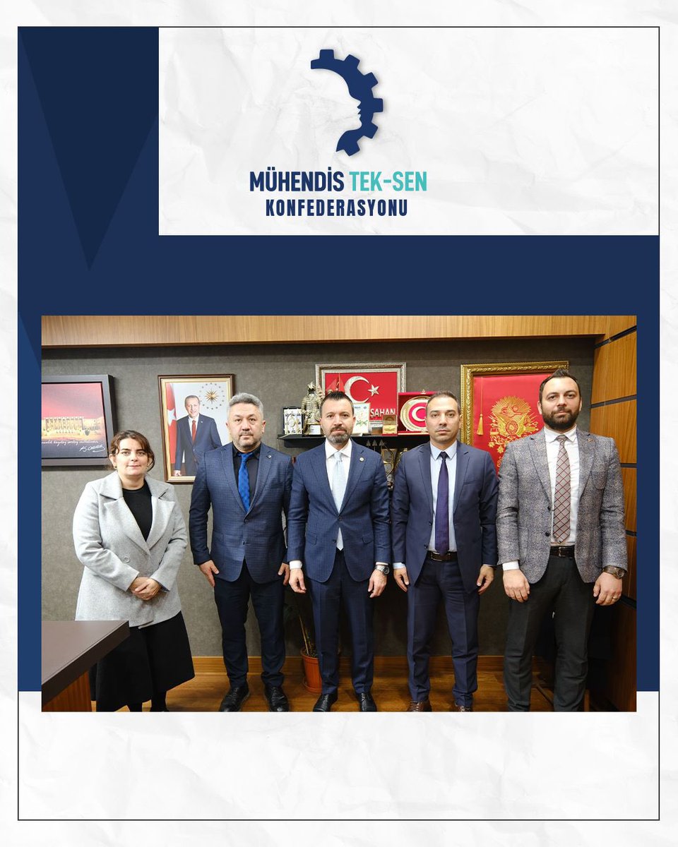 Mühendis Tek-Sen Konfederasyonu yönetimi olarak, AK Parti (<a href="/Akparti/">AK Parti</a>) Yozgat Milletvekili ve TBMM Plan ve Bütçe Komisyonu Üyesi Süleyman Şahan’ı (<a href="/suleymansahan66/">Süleyman ŞAHAN</a>)  ziyaret ettik.

❕Gerçekleştirilen görüşmede; kamuda görev yapan mühendis, mimar ve şehir plancılarının yaşadığı
