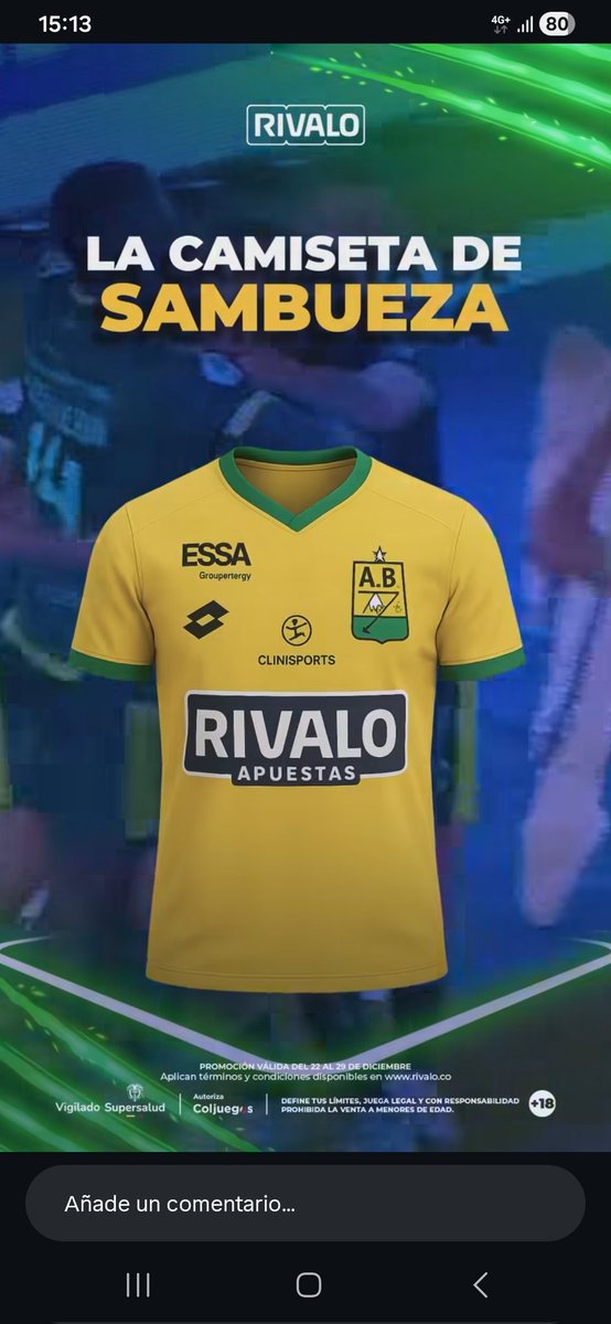 Un despropósito y de muy mal gusto que el patrocinador del equipo haga eso tan mal y que el equipo lo cuelgue en su cuenta oficial. 

<a href="/ABucaramanga/">Atlético Bucaramanga</a> Ni el escudo respetan.