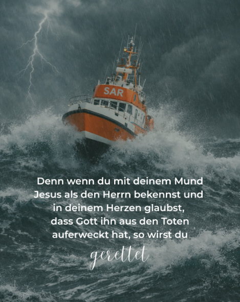 Lass Dich retten, lieber Mensch!