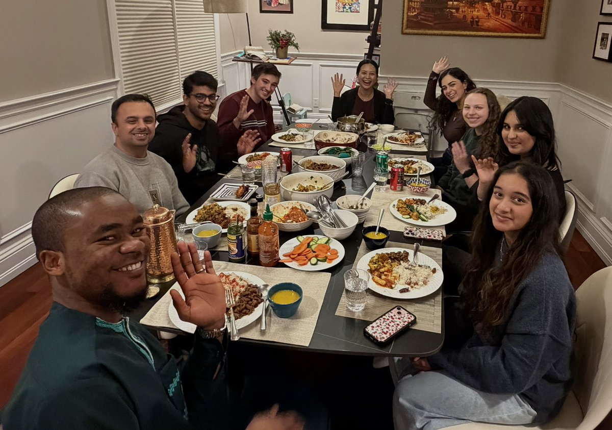 ShresthaLab's tweet image. We @ShresthaLab enjoyed a hearty home-cooked meal (plus Secret Santa, ping-pong, and Bingo to add to the fun) to celebrate the holiday season, especially as we near our lab’s 5-year birthday! 🎉 Wishing you and your (lab) families a joyful holiday break.