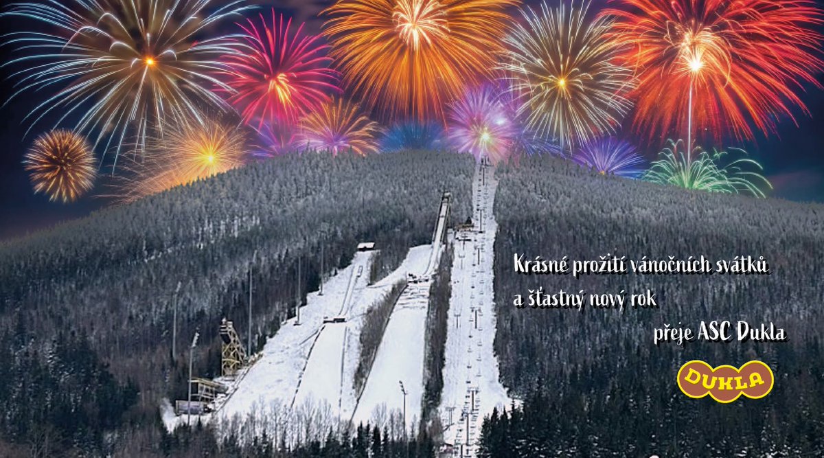 ❄️ Příjemné prožití vánočních svátků 🎄 a šťastný nový rok  🥳 plný zdraví a úspěchů přeje ASC Dukla 🍀