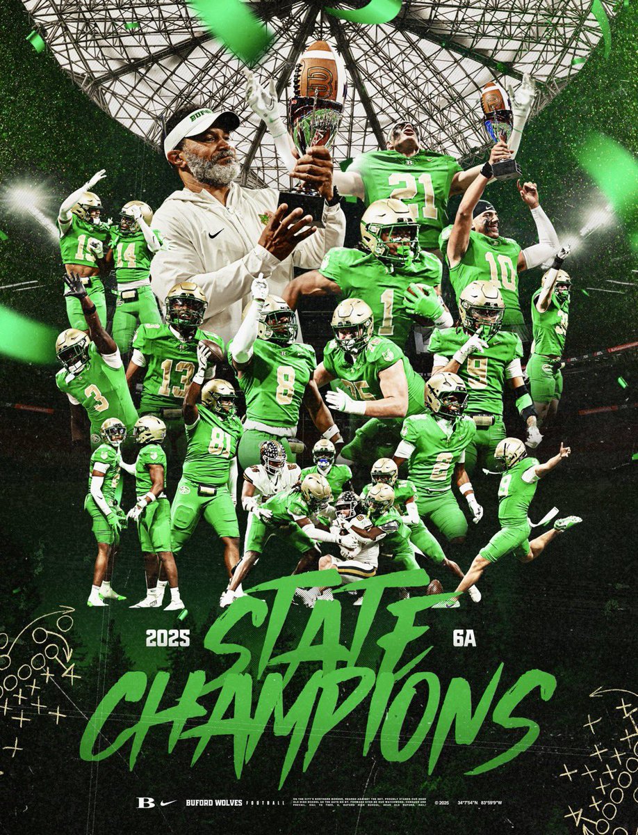 State and National Champs. The early morning and late evening practices paid off. It was an honor to play for the best coaches and best program.#statechamps #nationalchamps #bufordwolves #football  <a href="/buford_football/">Buford Football</a> <a href="/CoachApp35/">Bryant Appling</a> <a href="/Coach_Davis22/">Coach Davis</a>