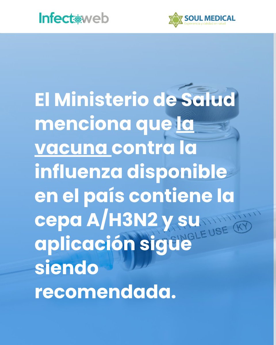 InfectoWeb's tweet image. Colombia confirma el primer caso de influenza #AH3N2 subclado K.
El Ministerio de Salud y el Instituto Nacional de Salud han informado la detección de este primer caso en el país, lo que refuerza la importancia de no bajar la guardia frente a las enfermedades respiratorias.

💉…
