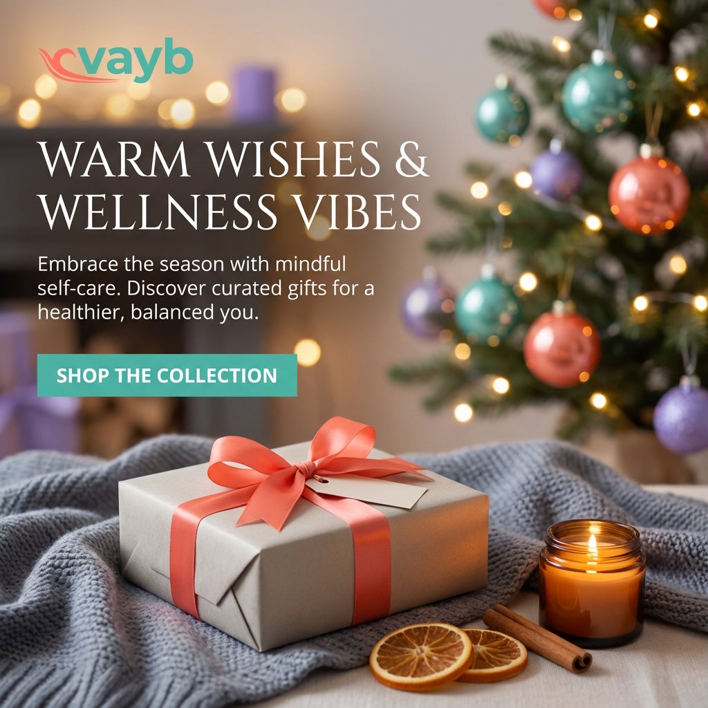VaybWellness's tweet photo. Home for the holidays feels different when you feel good in your own skin. 🌿

May your holidays be filled with genuine peace and the quiet confidence that comes from taking care of you.

🔗 Shop wellness essentials at https://t.co/93Ej7aUOWY https://t.co/TOSK0HOYea
