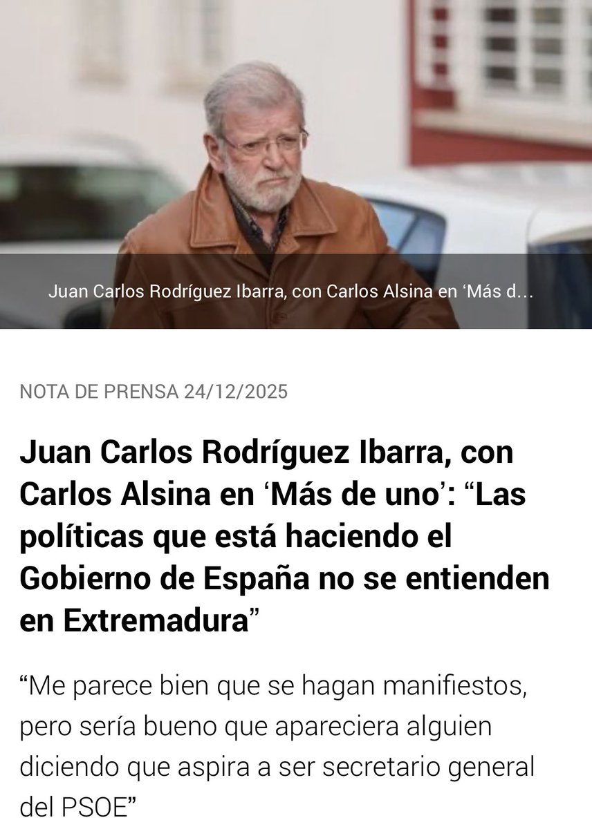 Dice q los extremeños “no han entendido” las políticas y las alianzas antinatura - con terroristas, golpistas y racistas catalanes- y anti sistema -con podemitas  y comunistas- llevadas a cabo por Sánchez. Ni q fueran tontos; lo han entendido tan bien que os han dado la patada.