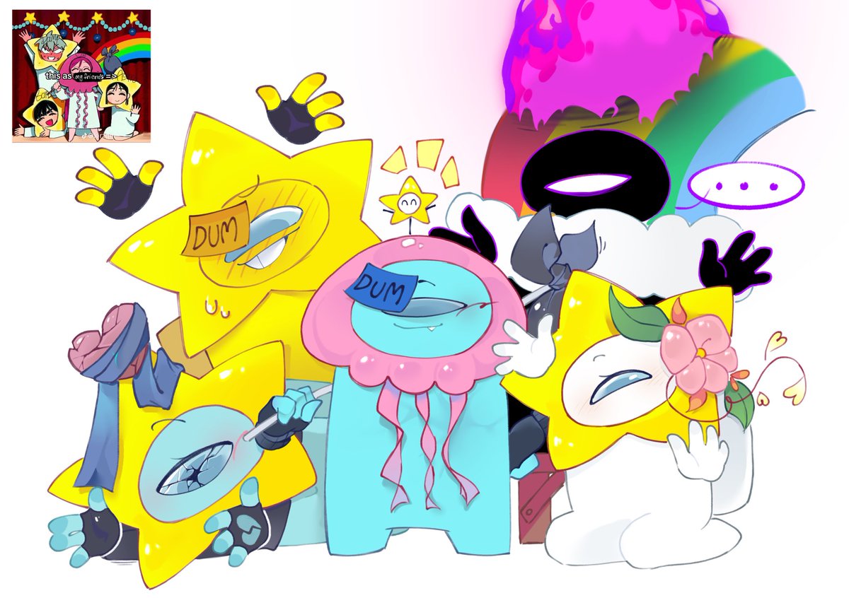 Something is burning..

#DumArtAU
#amongusOC 
#Amongusart