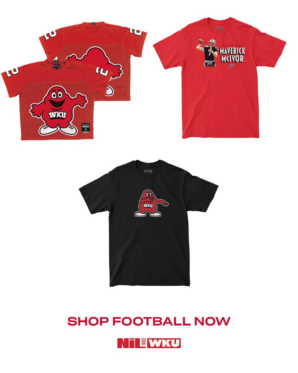 WKUNILStore's tweet image. WKU FOOTBALL BOWL CHAMPS‼️‼️‼️

#wkufootball #bowlchamps #topsontop