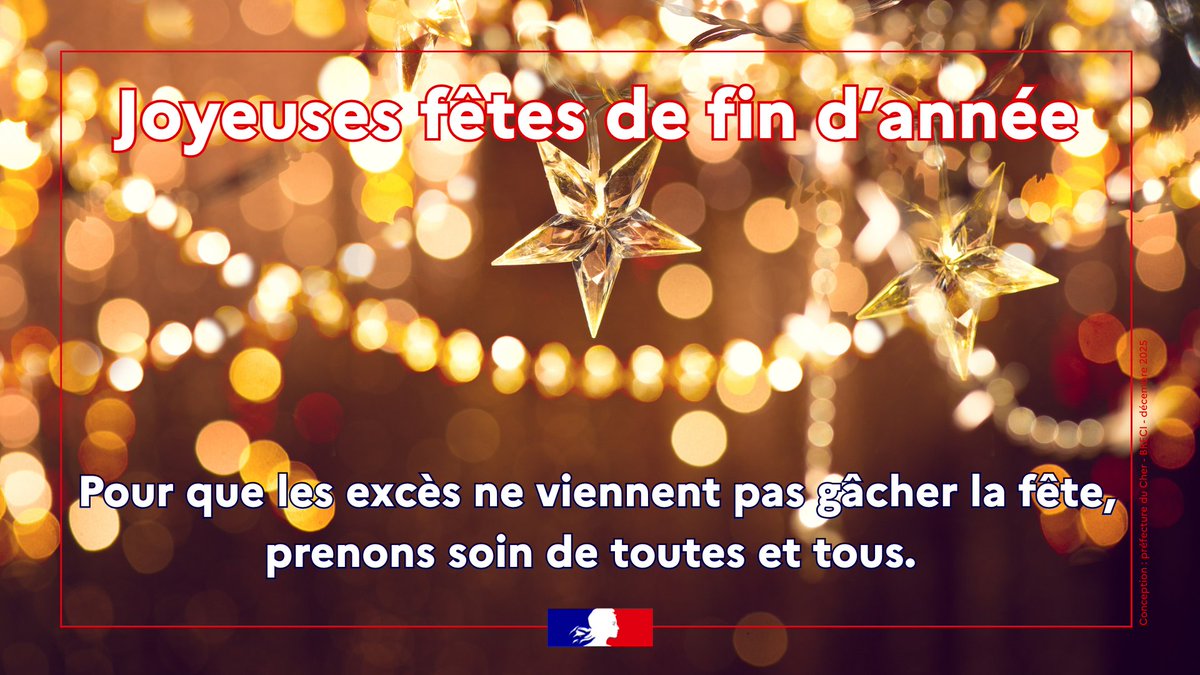 Image de Préfet du Cher - #Sécurité | Les services de l'État vous souhaitent d'excellentes fêtes de fin d'année : instants de 