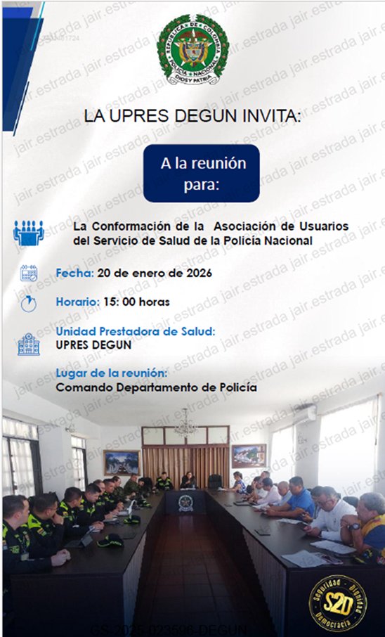 Convocatoria Asamblea de Usuarios 
Invita a todos los usuarios del Subsistema a participar en la Asamblea de Conformación de la Asociación de Usuarios del Servicio de Salud del Guainía, espacio de participación, representación para fortalecer la calidad del servicio de salud.