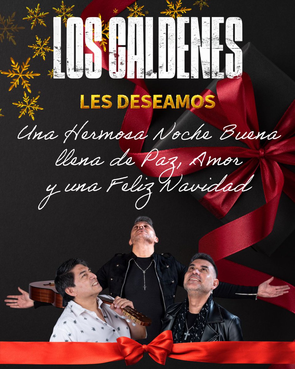 La FAMILIA de LOS CALDENES les DESEAMOS de todo CORAZÓN una NOCHE BUENA llena de PAZ, AMOR y una muy FELIZ NAVIDAD 💫🎁
.
BRINDAMOS por USTEDES 🥂