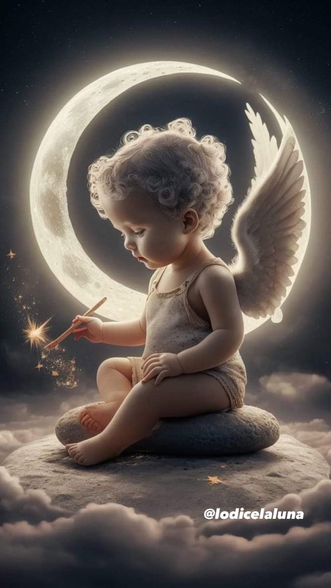 Lodicelaluna's tweet image. Te regalo este angelito de Navidad cargado con la mejor energía para que llene de amor, paz y prosperidad tu casa y tu familia. 
Que en estas fiestas la magia de la luz y la unión te acompañen siempre. 🎄✨”
Dale RT para que llegue a todos los hogares que lo están necesitando.