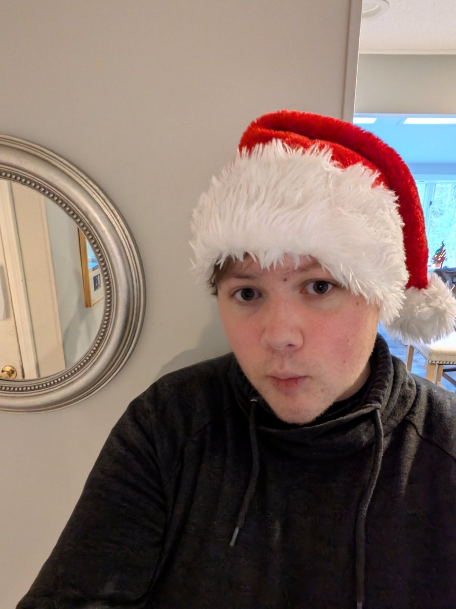 I found my santa hat 

Merry Xmas Every1