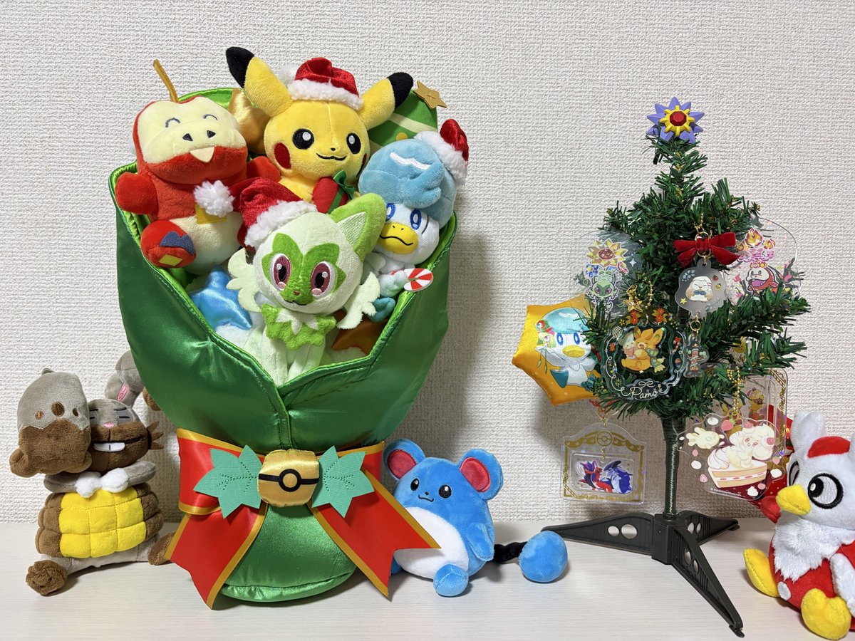 ポケモンぬいぐるみブーケ　ポケモンセンター限定 御三家 クリスマス ポケモンぬいぐるみブーケ ポケモンセンター限定 御三家 クリスマス
