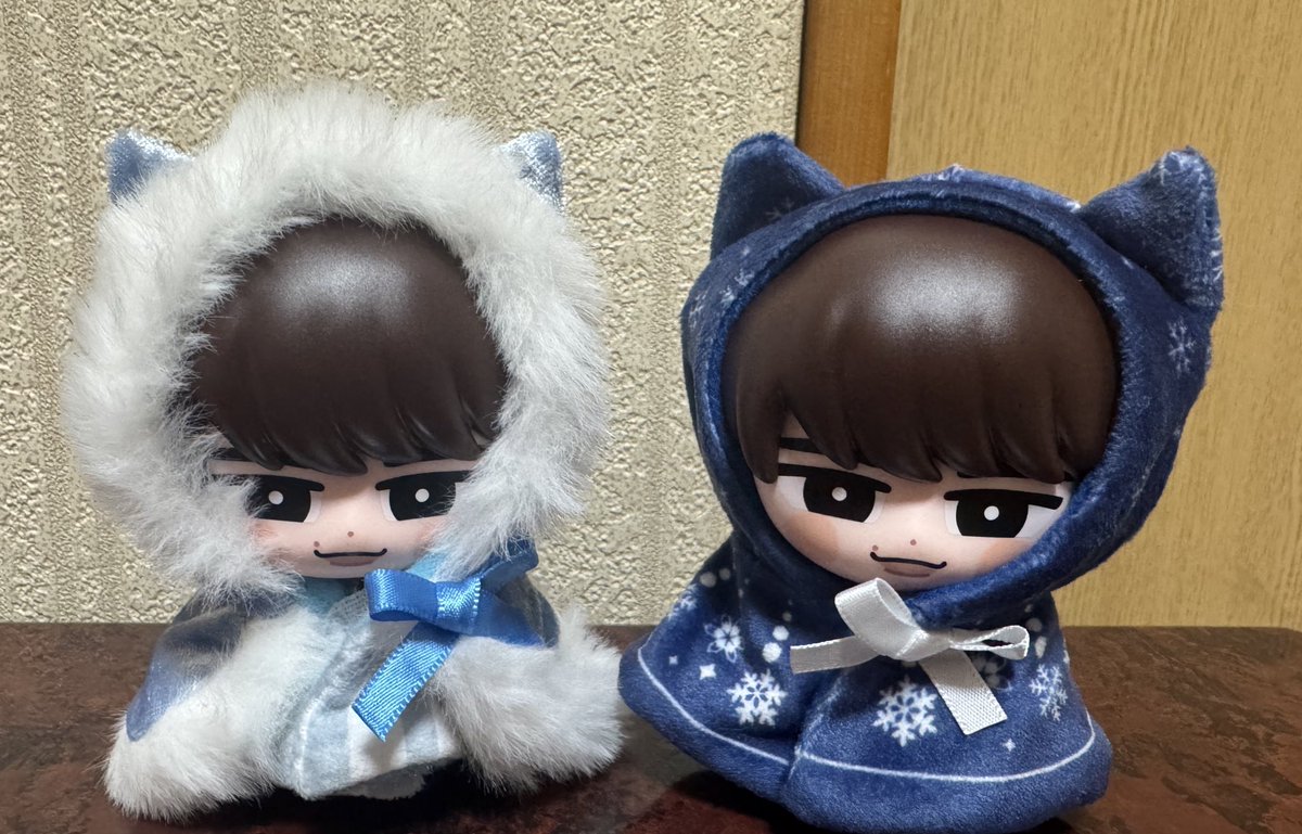 ねこさんのケープWinterコレクション💙 ふわきらスカイブルーと